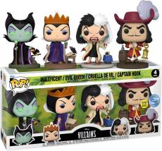 Disney: Villains Funko Pop Vinyl: Maleficent/Evil Queen/Cruella De Vil/Captain Hook 4-Pack voor de Merchandise kopen op nedgame.nl