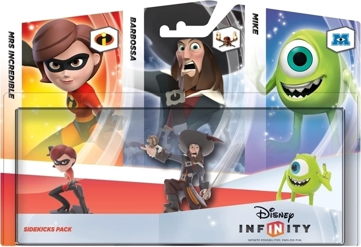 Disney Infinity Triple Pack Sidekicks (Mike / Mrs Incredible / Barbossa) voor de Merchandise kopen op nedgame.nl