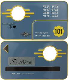 Fallout 3 Replica - Vault 101 Security Keycard Limited Edition voor de Merchandise preorder plaatsen op nedgame.nl