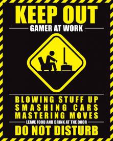 Gamer at Work Mini Poster voor de Merchandise kopen op nedgame.nl