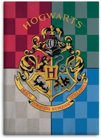 Harry Potter - 4 Houses Fleece Blanket voor de Merchandise kopen op nedgame.nl