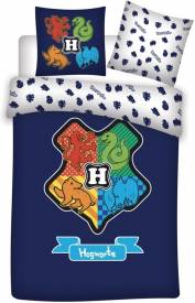 Harry Potter - Hogwarts Blue 1 Persoons Dekbedovertrek (140cm x 200cm) voor de Merchandise kopen op nedgame.nl