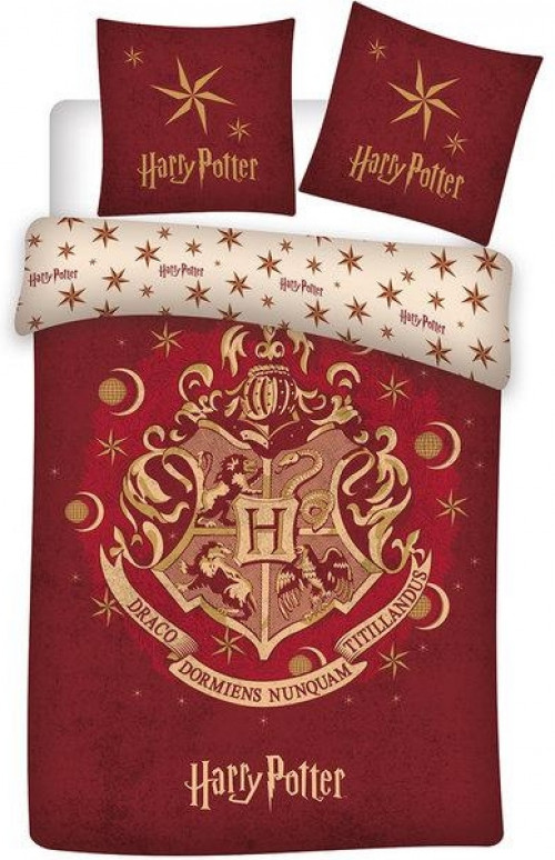Ansichtkaart bedenken behang Nedgame gameshop: Harry Potter - Hogwarts Red 1 Persoons Dekbedovertrek  (140cm x 200cm) (Merchandise) kopen - aanbieding!