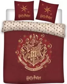 Harry Potter - Hogwarts Red 2 Persoons Dekbedovertrek (240cm x 220cm) voor de Merchandise kopen op nedgame.nl