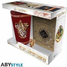Harry Potter - XXL Glass + Pin + Pocket Notebook Gift Set voor de Merchandise kopen op nedgame.nl