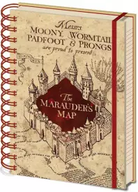 Harry Potter A5 Notebook - The Marauders Map voor de Merchandise kopen op nedgame.nl