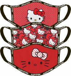 Hello Kitty - Standard Face Masks (3 Pack) voor de Merchandise kopen op nedgame.nl