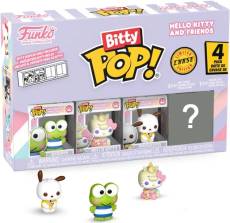 Hello Kitty and Friends Funko Bitty Pop! 4-Pack: Keroppi / Hello Kitty / Pochacco / Chase Figure voor de Merchandise kopen op nedgame.nl