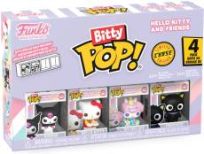 Hello Kitty and Friends Funko Bitty Pop! 4-Pack: Kuromi / Hello Kitty / My Melody / Chococat voor de Merchandise kopen op nedgame.nl