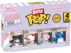 Hello Kitty and Friends Funko Bitty Pop! 4-Pack: Kuromi / Hello Kitty / My Melody / Tuxedosam voor de Merchandise kopen op nedgame.nl