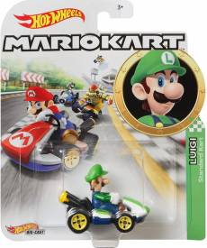 Hot Wheels Mario Kart - Luigi Standard Kart (schade aan doos) voor de Merchandise kopen op nedgame.nl