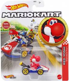 Hot Wheels Mario Kart - Red Yoshi Standard Kart voor de Merchandise kopen op nedgame.nl