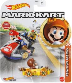 Hot Wheels Mario Kart - Tanooki Mario Bumble V Kart voor de Merchandise kopen op nedgame.nl