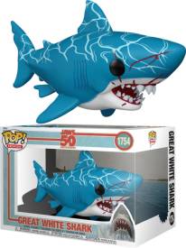 Jaws (50th Anniversary) Funko Pop Vinyl: Great White Shark (Retro)(Super Sized) voor de Merchandise preorder plaatsen op nedgame.nl