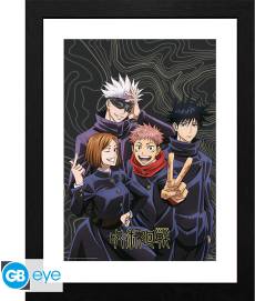 Jutjutsu Kaisen Framed Print - Team Picture voor de Merchandise kopen op nedgame.nl