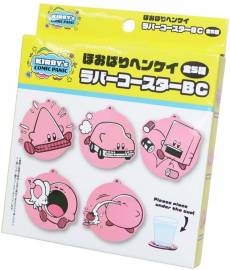 Kirby Rubber Coasters (Omdoos 5 Onderzetters)(schade aan doos) voor de Merchandise kopen op nedgame.nl
