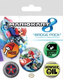 Mario Kart 8 Drift Badge Pack voor de Merchandise kopen op nedgame.nl