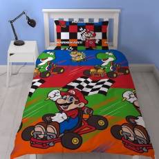 Mario Kart Dekbedovertrek (Reversible) 135x200cm voor de Merchandise kopen op nedgame.nl