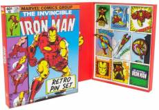Marvel - Iron Man Retro Pin Badge Set voor de Merchandise kopen op nedgame.nl