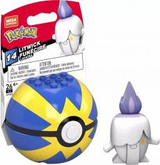Mega Construx Pokemon - Litwick in Quick Ball voor de Merchandise kopen op nedgame.nl