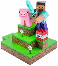 Minecraft - Steve Diorama Light voor de Merchandise kopen op nedgame.nl