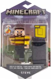 Minecraft 8cm Nether Portal Figure - Steve (Bee) voor de Merchandise kopen op nedgame.nl