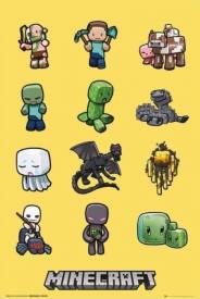 Minecraft Characters Poster voor de Merchandise kopen op nedgame.nl
