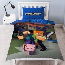 Minecraft Dekbedovertrek 135x200cm voor de Merchandise kopen op nedgame.nl