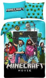 Minecraft Movie Duvet Set - Ver. 2 (140x200cm) voor de Merchandise preorder plaatsen op nedgame.nl
