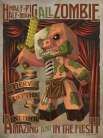 Minecraft Poster - Half Pig Half Man (61cm x 91,5cm) voor de Merchandise kopen op nedgame.nl