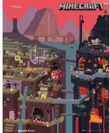 Minecraft Poster - World (40cm x 50cm) voor de Merchandise kopen op nedgame.nl