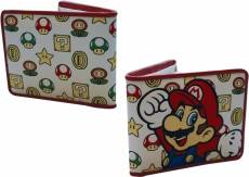 Mushroom Pattern With Mario Bifold Wallet voor de Merchandise kopen op nedgame.nl