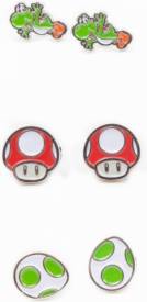 Nintendo - Set of 3 Pair Studd Earrings with Yosi, Egg and Mushroom voor de Merchandise kopen op nedgame.nl