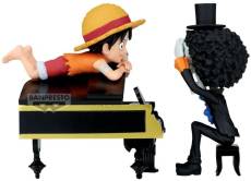 One Piece  WCF Log Stories Figure - Monkey D. Luffy and Brook voor de Merchandise preorder plaatsen op nedgame.nl