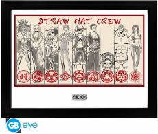One Piece Framed Print - Straw Hat Crew (30x40cm) voor de Merchandise kopen op nedgame.nl