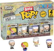 One Piece Funko Bitty Pop! 4-Pack: Sanji / Zeff / Krieg / Smoker voor de Merchandise kopen op nedgame.nl