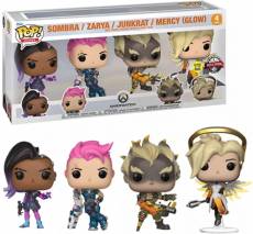 Overwatch Funko Pop Vinyl 4-Pack: Sombra, Zarya, Junkrat & Mercy Glow in the Dark voor de Merchandise kopen op nedgame.nl