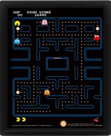 Pac-Man - Maze Framed 3D Poster voor de Merchandise kopen op nedgame.nl
