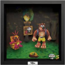 Pixel Frame - Banjo & Kazooie - Mumbo's Mountain (23cm x 23cm) voor de Merchandise preorder plaatsen op nedgame.nl
