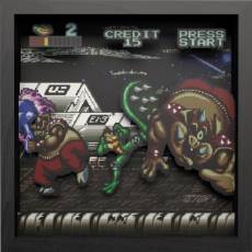 Pixel Frame - Battletoads - Big Bad Boot (23cm x 23cm) voor de Merchandise kopen op nedgame.nl