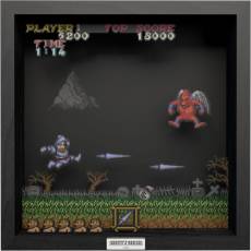 Pixel Frame - Ghost N' Goblins - The Red Arremer (23cm x 23cm)(schade aan product) voor de Merchandise kopen op nedgame.nl