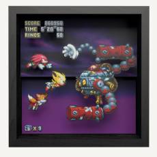 Pixel Frame - Sonic Mania - Heroes v.s. Dr. Eggman (23cm x 23cm) voor de Merchandise kopen op nedgame.nl