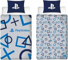 Playstation - Shapes 1 Persoons Dekbedovertrek (140cm x 200cm) voor de Merchandise kopen op nedgame.nl