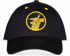 Pokémon - Men's Adjustable Cap Pikachu Black voor de Merchandise kopen op nedgame.nl