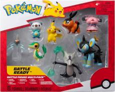 Pokemon Battle Figure - Multi Pack (Tepig, Oshawott, Snivy with Stand, Rotom with Stand, Pikachu, Snubull, Alolan Marowak, Luxio voor de Merchandise kopen op nedgame.nl