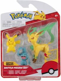 Pokemon Battle Figure Pack - Leafeon, Wynaut & Pikachu voor de Merchandise kopen op nedgame.nl