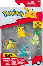 Pokemon Battle Figure Pack - Pikachu, Chikorita, Totodile & Cyndaquil voor de Merchandise kopen op nedgame.nl