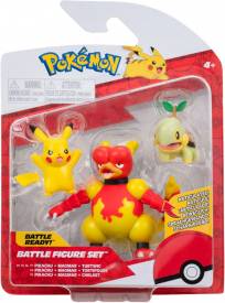 Pokemon Battle Figure Pack - Pikachu, Magmar & Turtwig voor de Merchandise kopen op nedgame.nl