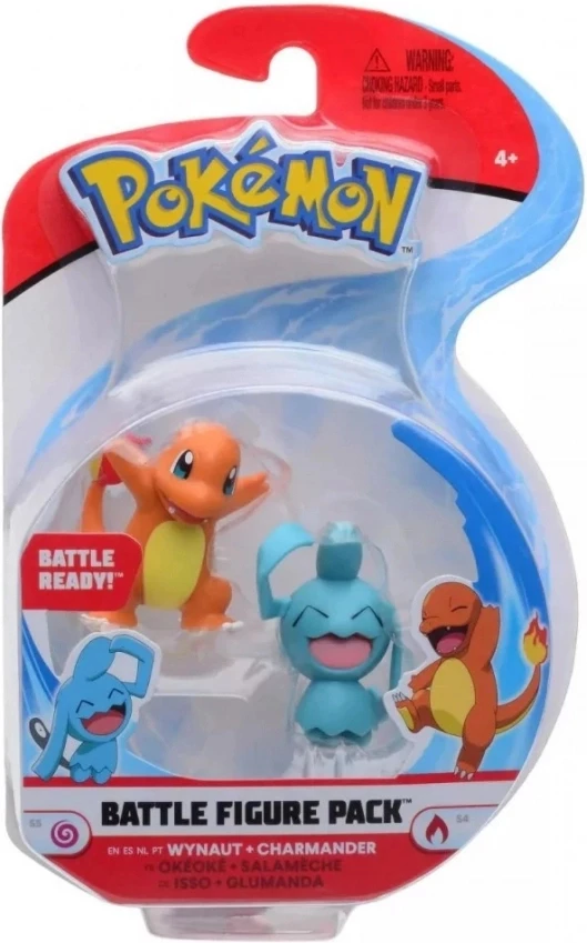 Pokemon Battle Figure Pack - Wynaut & Charmander voor de Merchandise kopen op nedgame.nl