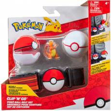 Pokemon Clip 'N Go Poke Ball Belt (Charmander + Poke Ball & Premier Ball) voor de Merchandise kopen op nedgame.nl